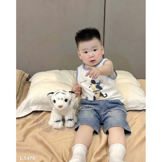 BỘ ÁO SÁT NÁCH MIX QUẦN JEAN BÉ