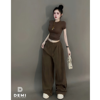 Set Bộ Đồ Nữ Áo Thun Zip Croptop Co Giãn Ôm Body Thêu Bad Ngắn Tay Mix Quần Suông Dài Ống Rộng Tăm Nhung
