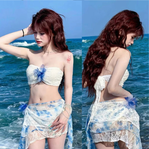 [ BKN 920 ] Set bikini đi biển HOTTREND mùa hẹ phong cách Thái chanh sả Han.T Shop