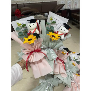 bó hoa gấu tốt nghiệp