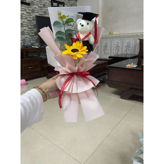 bó hoa gấu tốt nghiệp