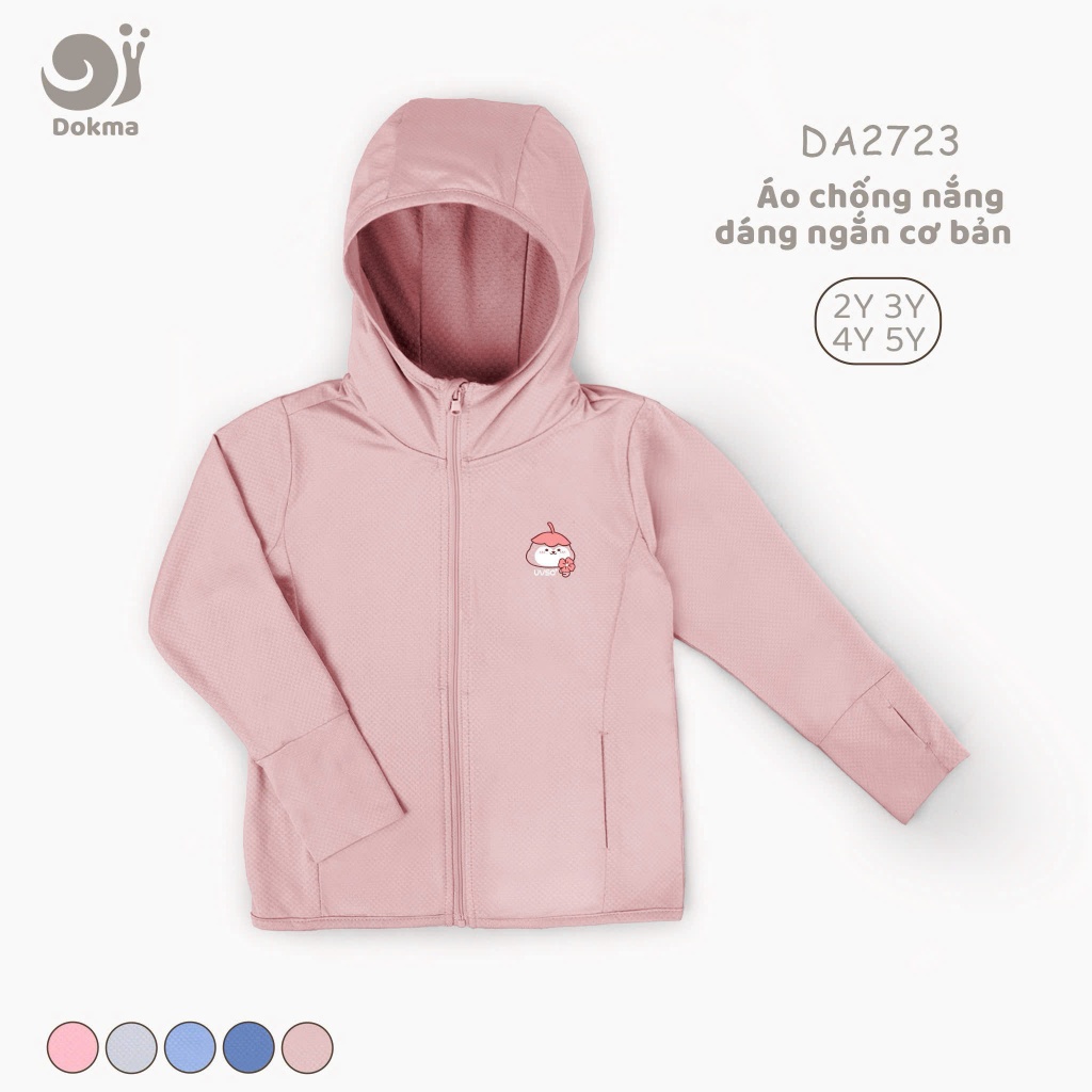 (9-18kg, 1-5Y) Áo khoác chống nắng thời trang Dokma chống tia UV siêu mềm co giãn cho bé DA1492 DA2164 DA2723