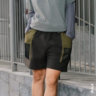3PhầnTư - Quần Short Đa Năng Phối Túi Lưới Vải Taslan Dù Gió Nhăn Thấm Hút Co Giãn Nhẹ Gọn - BSHM25002