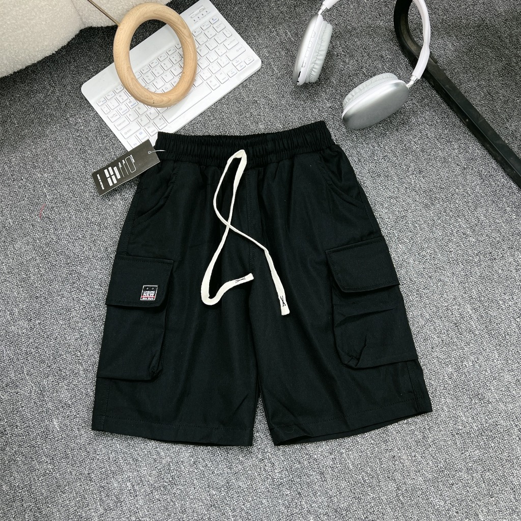 Quần Kaki NGỐ Túi Hộp Cho Bé Trai Mềm Mát, Size 17-60kg [KQ01]