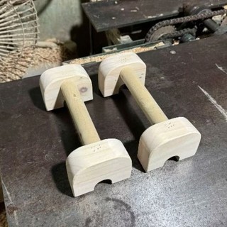 PARALLETTES GỖ MINI , GẤP GỌN - DỤNG CỤ HÍT ĐẤT, CHỐNG ĐẨY BẰNG GỖ TỰ NHIÊN CÓ ĐẾ CHỐNG TRƯỢT