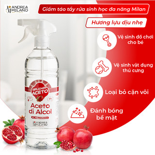 Giấm táo sinh học tẩy rửa đa năng Milan ANDREA MILANO 750ml