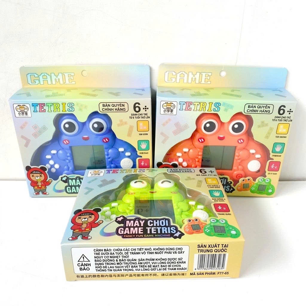 Máy Chơi Game Cầm Tay Mini Hình Ếch Dễ Thương | Game Tuổi Thơ Tetris Cho Bé
