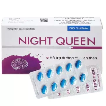 Viên uống Night Queen DHG - Giúp dưỡng tâm, an thần, dễ ngủ (Hộp 30 viên)