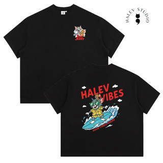 [BOXY TOM&JERRY SUMMER VERSION] Áo thun Boxy Unisex nam nữ in 2 mặt hoạt hình chất Cotton Premium 260gsm