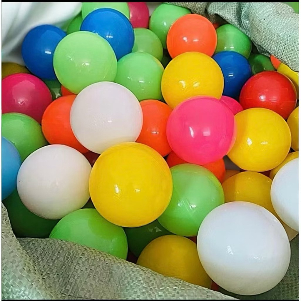 Bóng nhựa cho bé vui chơi, túi 10 bóng chơi nhà banh cho bé