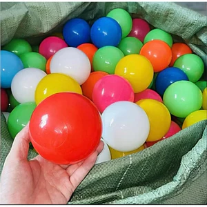 Bóng nhựa cho bé vui chơi, túi 10 bóng chơi nhà banh cho bé