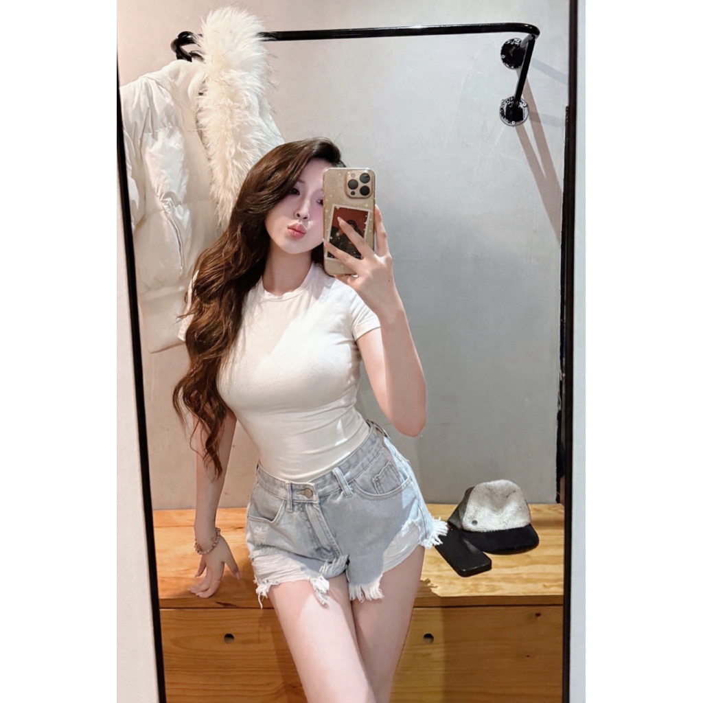 𝑺𝒔𝒖.𝑺𝒕𝒖𝒅𝒊𝒐 [CÓ SẴN- RẺ VÔ ĐỊCH] QUẦN SOOC DENIM XANH NHẠT GIÁ TẠI NHÀ MÁY