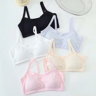 [A07 Sẵn hàng] Áo lá cotton cho bé gái cấp 2, cấp 3, Áo bra cotton cao cấp, mềm mại mút liền dành cho bé gái 35-46kg