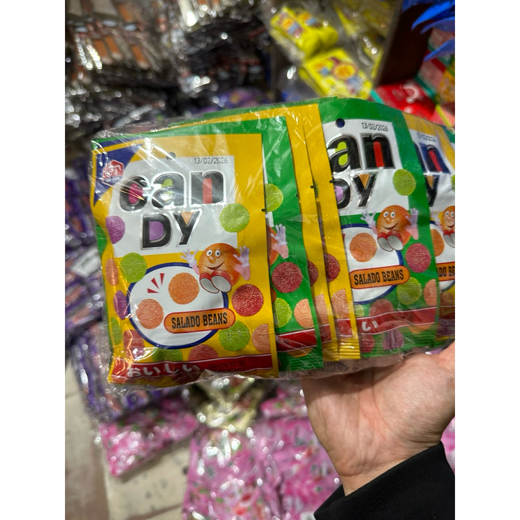 (bịch 20 gói) Kẹo Candy vị trái cây tẩm đường đồ ăn tuổi thơ