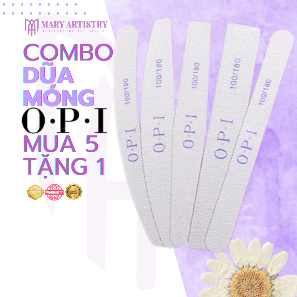 [Mua5Tặng1] Dũa Móng Đẹp OPI - Tạo Form Móng, Phá Gel, Phá Bột - Nhiều Mẫu, Chuyên Nghiệp
