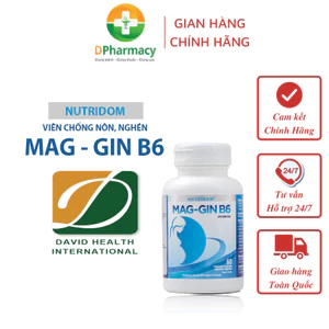 Viên Chống Nôn, Nghén MAG-GIN B6 cho bà bầu, ngừa buồn nôn, nôn, say xe, hộp 60v