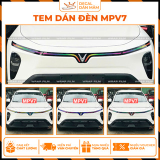 MPV7 decal dán đổi màu đèn Vinfast MPV7, decal PVC 3 lớp chống thấm nước và không bong tróc, không phai màu