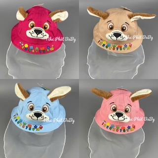 [ Bé 6 THÁNG - 20 THÁNG ] Mũ kèm khăn vôn che nắng vải cotton cho trẻ em, Nón vải voan chắn gió cản bụi trẻ sơ sinh