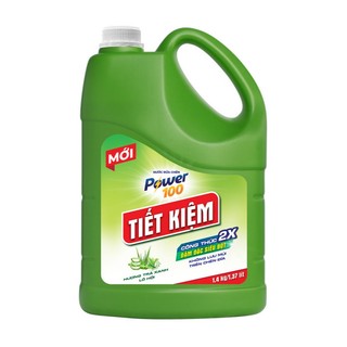 Nước Rửa Chén Power100 Tiết Kiệm - Hương Trà Xanh Lô Hội