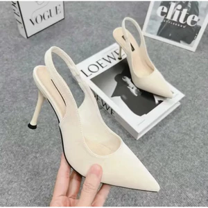 Giầy cao gót mũi nhọn chất da mềm mịn gót 7p - 9p B09