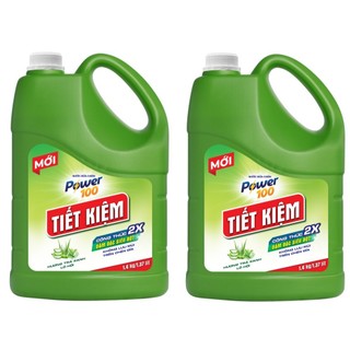 Nước Rửa Chén Power100 Tiết Kiệm - Hương Trà Xanh Lô Hội
