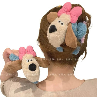 Kẹp Tóc Bông Hình Gấu Plushy Mềm Mịn – Phụ Kiện Hot Trend Hè 2026 Siêu Dễ Thương Tone Pastel Chuẩn Style Hàn Quốc