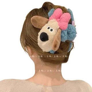 Kẹp Tóc Bông Hình Gấu Plushy Mềm Mịn – Phụ Kiện Hot Trend Hè 2026 Siêu Dễ Thương Tone Pastel Chuẩn Style Hàn Quốc
