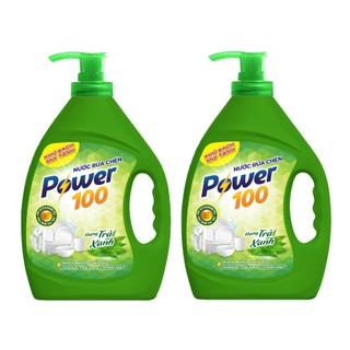 Nước rửa chén POWER100 - Trà xanh 1,4kg & 3.5kg