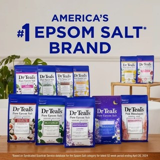 Muối tắm Epsom tẩy tế bào chết Dr Teal's Epsom Salt Soaking Solution,1.36kg