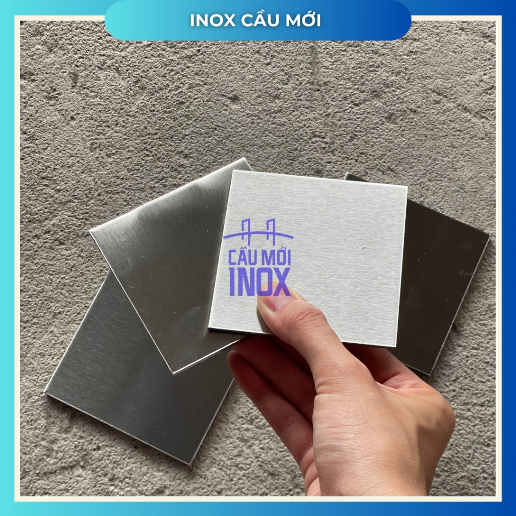Bản mã vuông inox 304, kích thước 50x100mm, độ dày 2mm, 3mm, 5mm, cắt laser độ chính xác cao