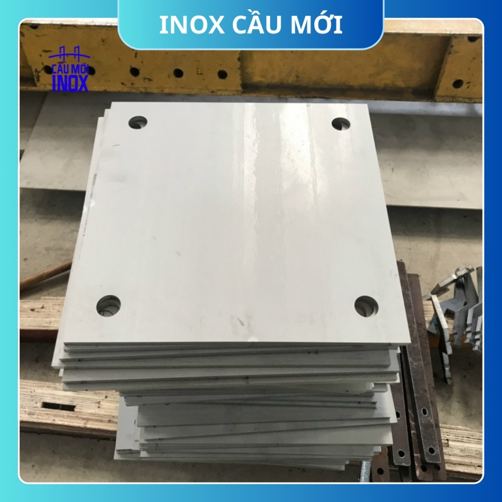 Bản mã inox 304, kích thước 150x200mm, độ dày 2mm, 3mm, 5mm, cắt laser độ chính xác cao