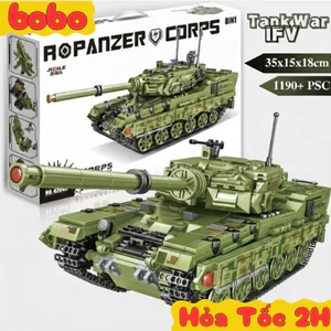 Bộ Đồ Chơi lắp Ráp Xe Tăng Chiến Đấu, Xe Bọc Thép Tank PANZER CORPS Tại BOBO