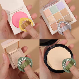 Bông mút thoa phấn nền Mini ngón tay đệm hơi bộ công cụ makeup làm đẹp khô ướt đa dụng