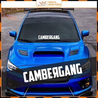 Tem kính lái dán kính ô tô style JDM tem chữ dán xe
