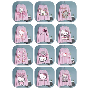 Set Bộ HELLO KITTY Tay Dài Mix Đùi Dễ Thương