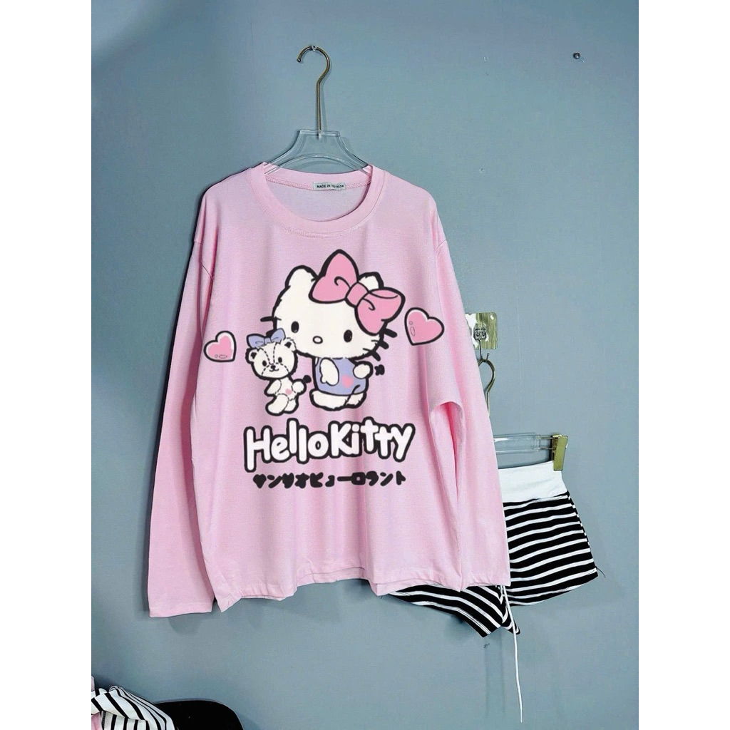 Set Bộ HELLO KITTY Tay Dài Mix Đùi Dễ Thương