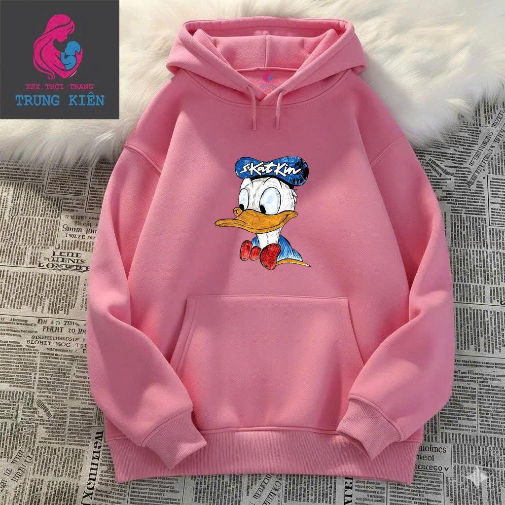 Áo Hoodie Trẻ Em Nỉ Cotton Mềm Mịn, Hình con vit SKATKIN , Phong Cách Thời Trang Thu Đông  CHO BÉ TRAI BÉ GÁI .