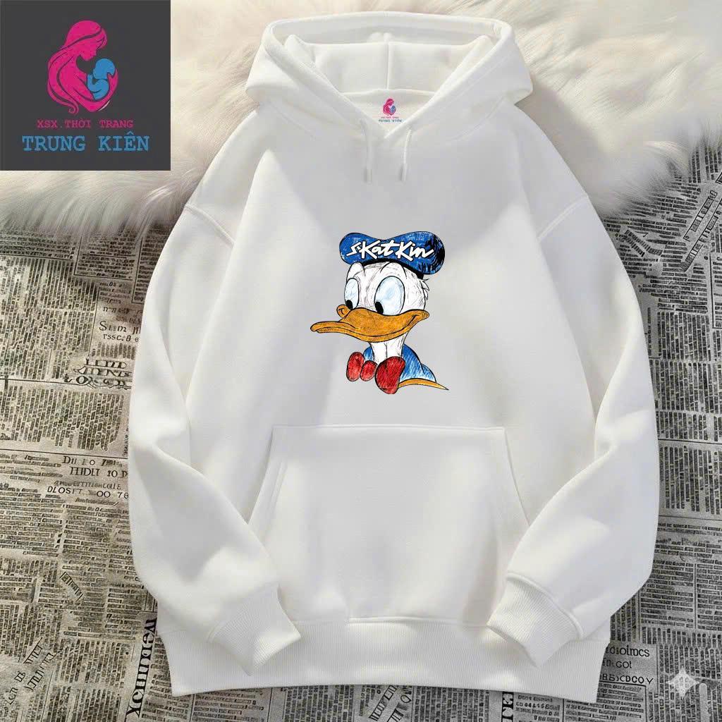 Áo Hoodie Trẻ Em Nỉ Cotton Mềm Mịn, Hình con vit SKATKIN , Phong Cách Thời Trang Thu Đông  CHO BÉ TRAI BÉ GÁI .