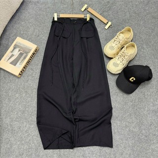 Quần ống suông NHỎ CLOTHING bigsize dài nắp túi bigsize nữ dây kiểu cột dây xinh xắn - QDNT