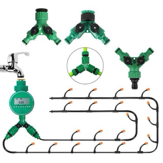 Đầu chia vòi nước, van chữ Y chia 2 đường có van khoá