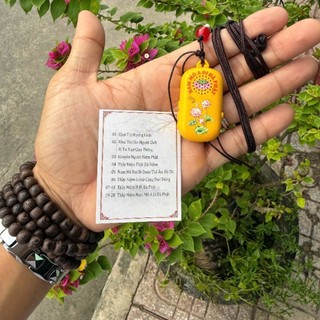 Máy niệm Phật đeo cổ mini hình hoa sen, Âm điệu niệm Phật của Thầy Nhuận Đức