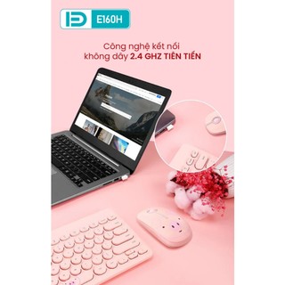 Chuột không dây Wireless FD E160H Thiết kế nhỏ gọn, xinh xắn
