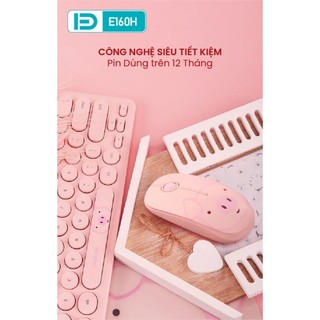 Chuột không dây Wireless FD E160H Thiết kế nhỏ gọn, xinh xắn