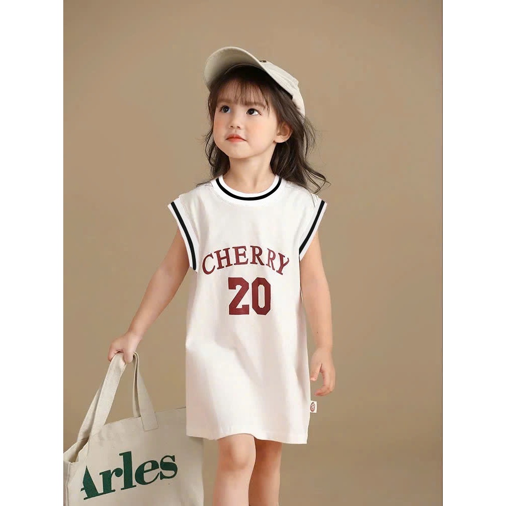 Váy bé gái 3 lỗ nhí chất tixi mềm mát thấm hút mồ hôi sz 9- 35kg