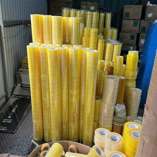 Băng Dính Đóng Gói Siêu Chắc lõi nhựa mỏng – Đục / Trắng / Vàng – 0.5–1Kg - Giá Rẻ