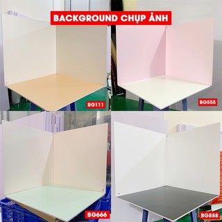 Phông chụp ảnh sản phẩm, background chụp ảnh 2 mặt không thấm nước - Đa dạng màu sắc (Tặng kèm góc nối)