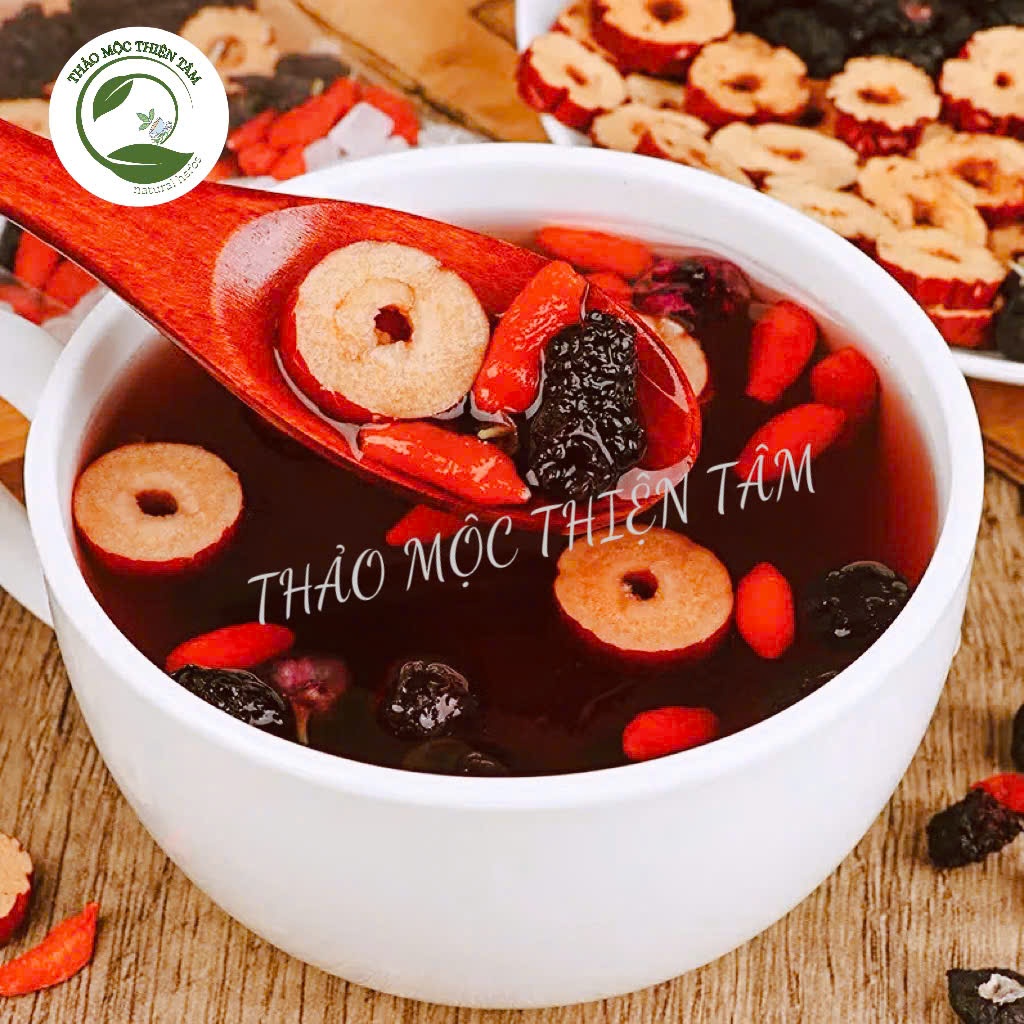 Trà Bổ Máu Dưỡng Huyết - Mua 30 Gói Tặng 3 Gói Và Tặng Thêm 1 Gói Trà Bất Kỳ - Thảo Mộc Thiện Tâm