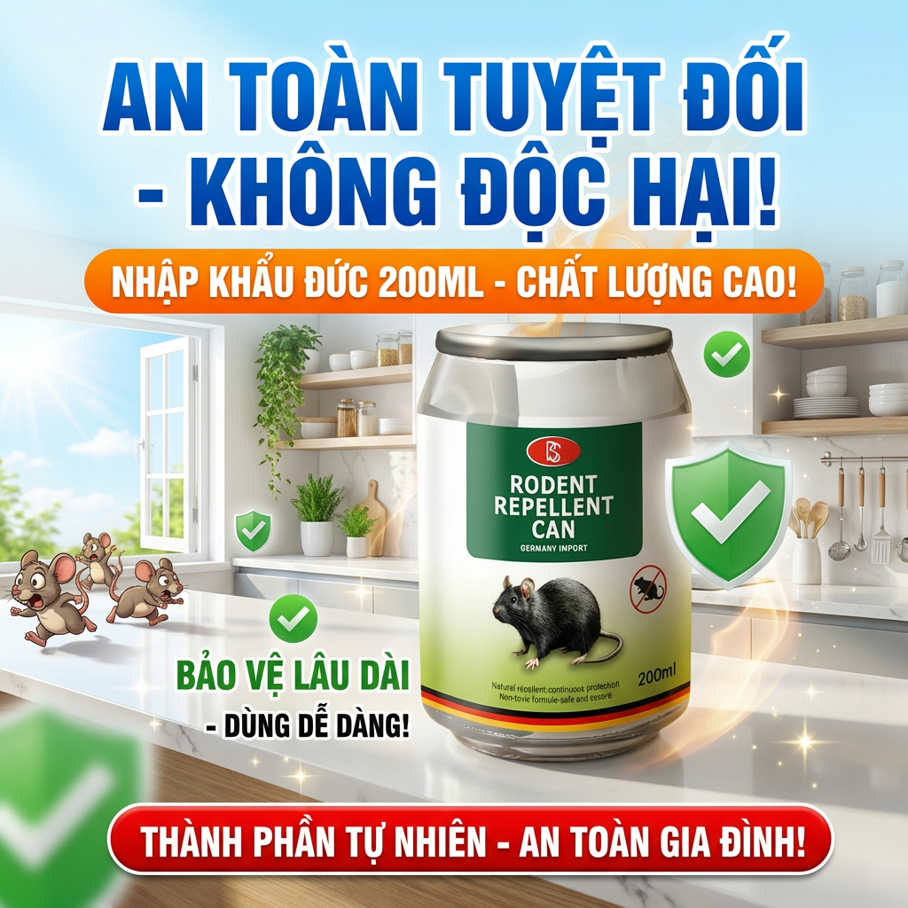 gel đuổi chuột - thuốc đuổi chuột, đặt là chuột tránh xa toàn bộ 200ml