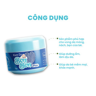 Combo 2 Kem CHỐNG Hăm, Chàm Cho Bé - Dịu Mẩn Ngứa, Ngừa Hăm, Bảo Vệ Và Phục Hồi Da Bé 5g
