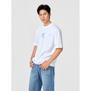 [DREAM TEAM] Áo thun phông nam YODY relax thêu họa tiết tràn MCTS26S035